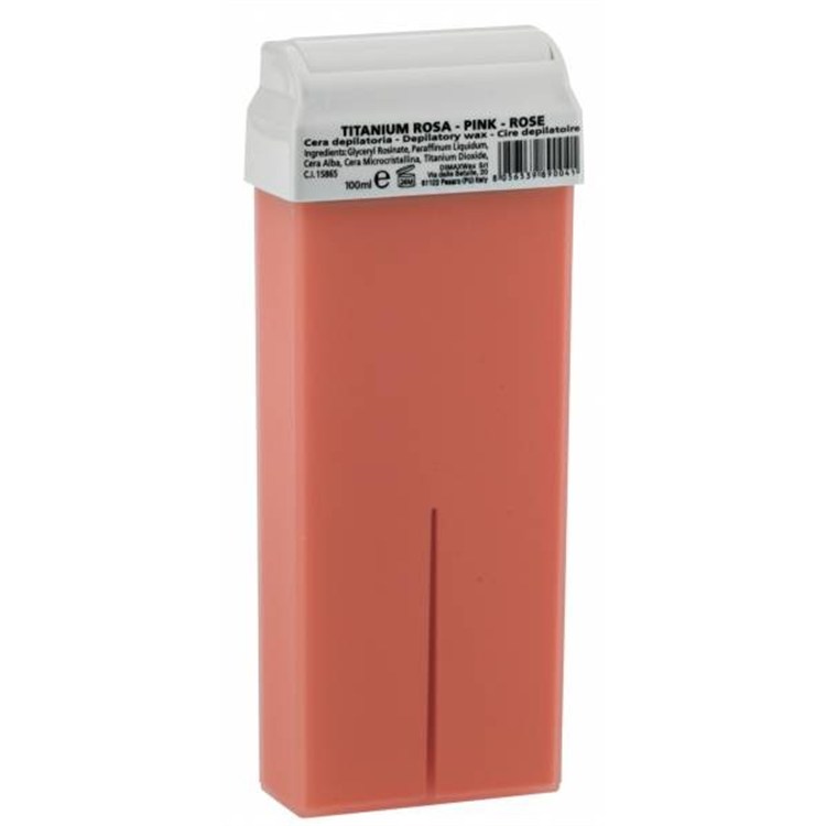 CERA DEPILATORIA TITANIO ROSA IN RICARICA RULLO GRANDE 100 ML