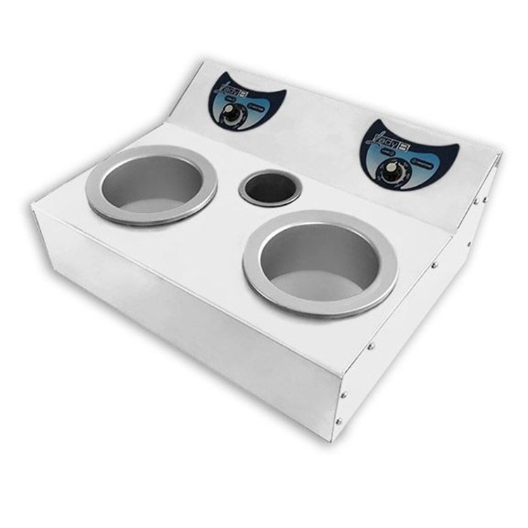 Fornello scaldacera doppio per barattoli da 400 ml