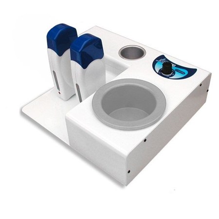 fornello scaldacera combinato 2 manipoli barattolo da 400 ml estetiste