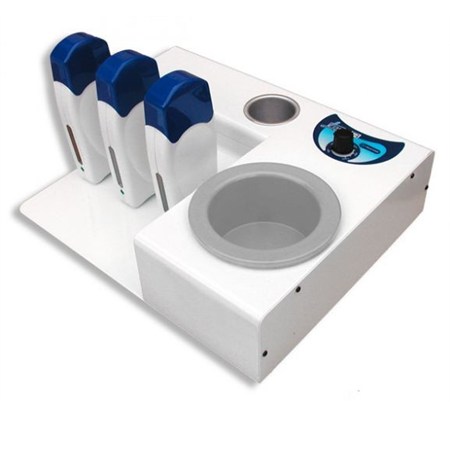 fornello scaldacera combinato 3 manipoli barattolo da 400 ml estetiste