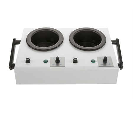 fornello scaldacera quadrato doppio per barattoli da 400 ml estetiste